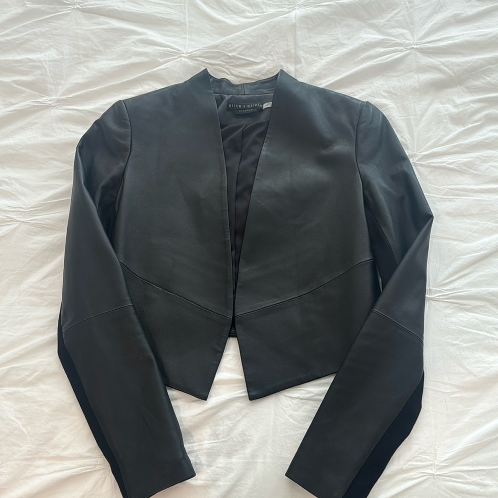 Alice + Olivia Leather Jacket
